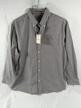 NEW Eddie Bauer Wrinkle Free Classic Fit Long Sleeve Button Down Shirt Mens 2XL